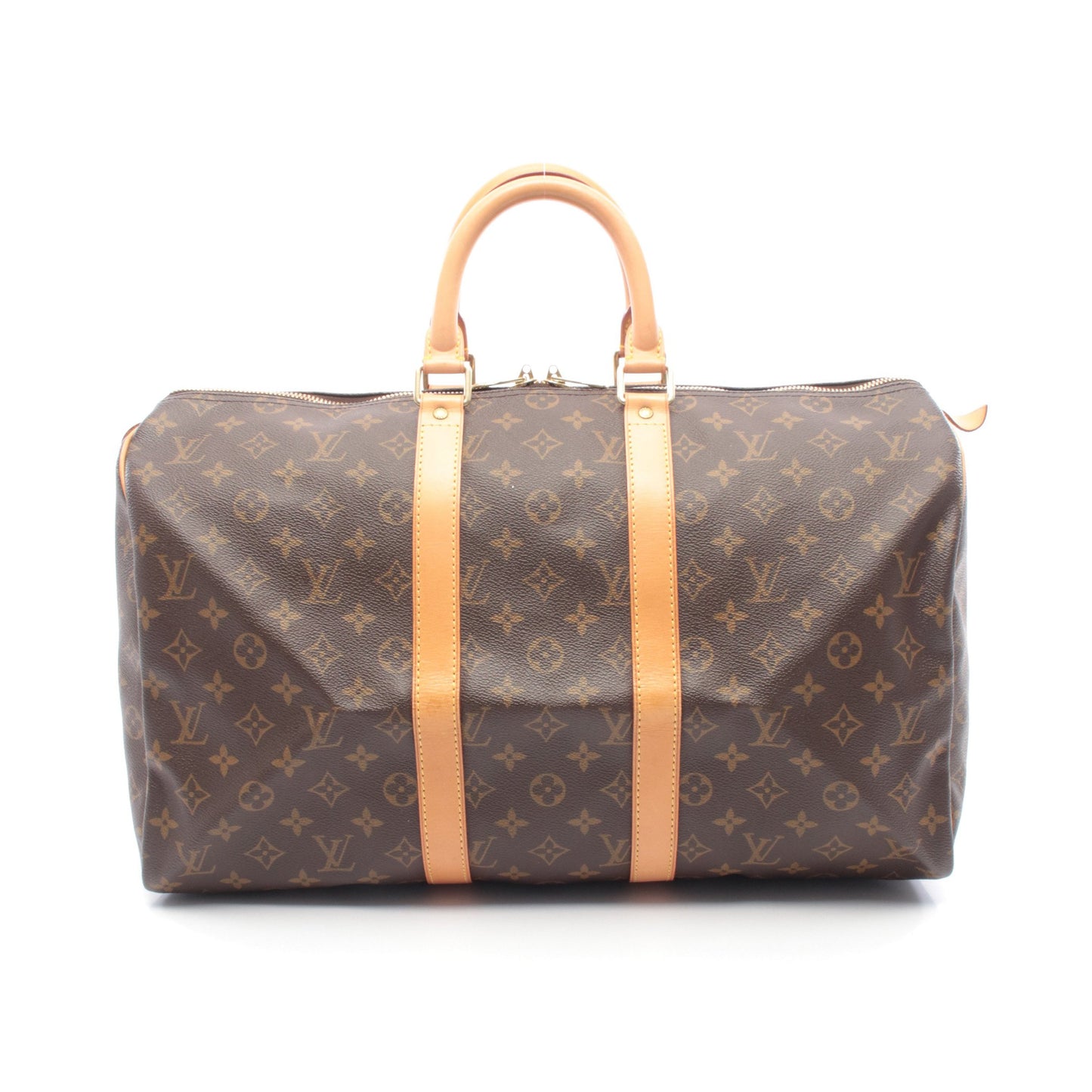 キーポル45 モノグラム ボストンバッグ PVC レザー ブラウン ルイヴィトン バッグ LOUIS VUITTON