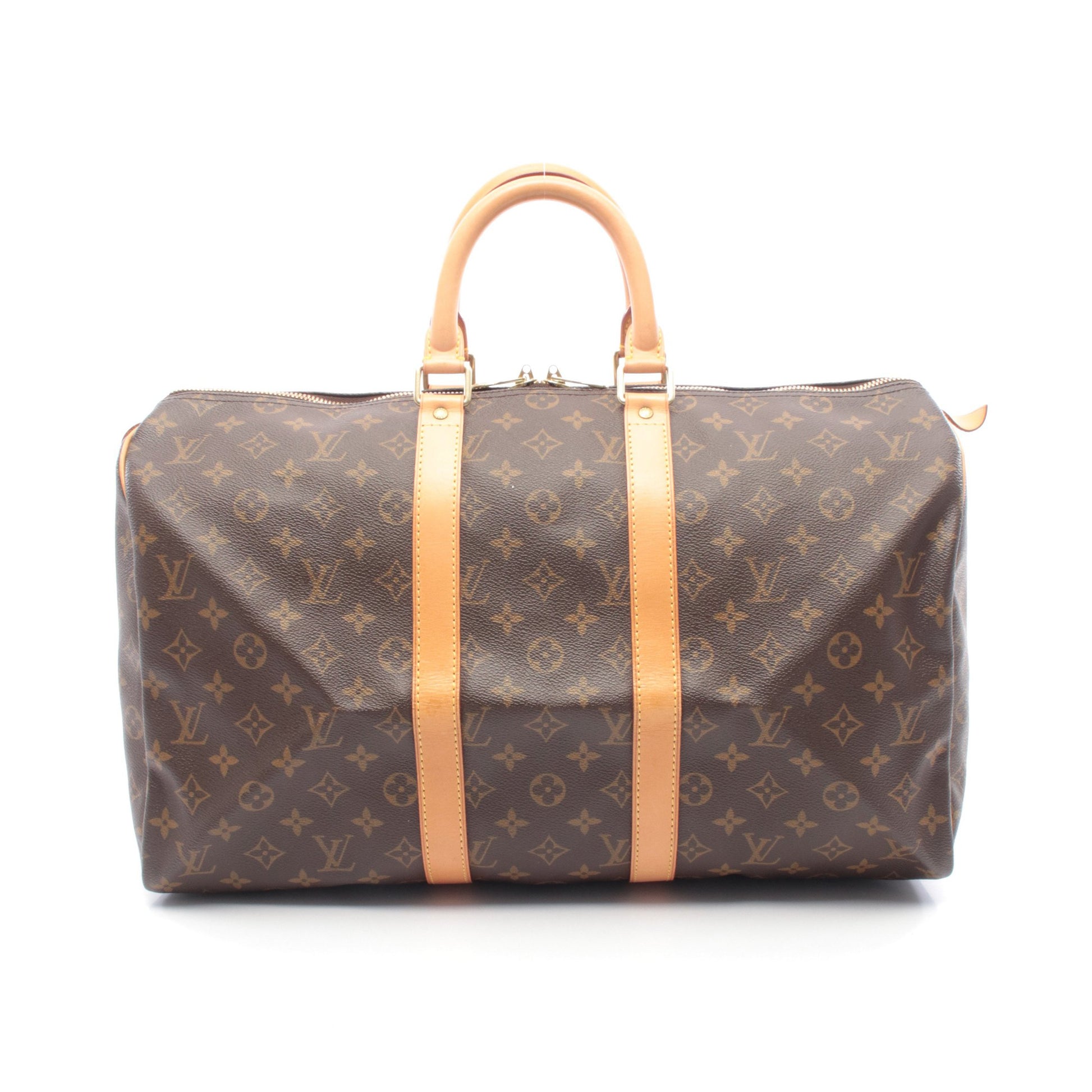 キーポル45 モノグラム ボストンバッグ PVC レザー ブラウン ルイヴィトン バッグ LOUIS VUITTON