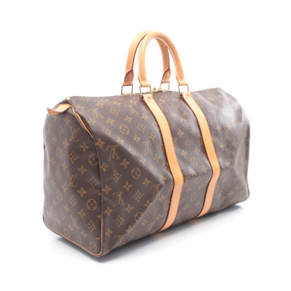 キーポル45 モノグラム ボストンバッグ PVC レザー ブラウン ルイヴィトン バッグ LOUIS VUITTON