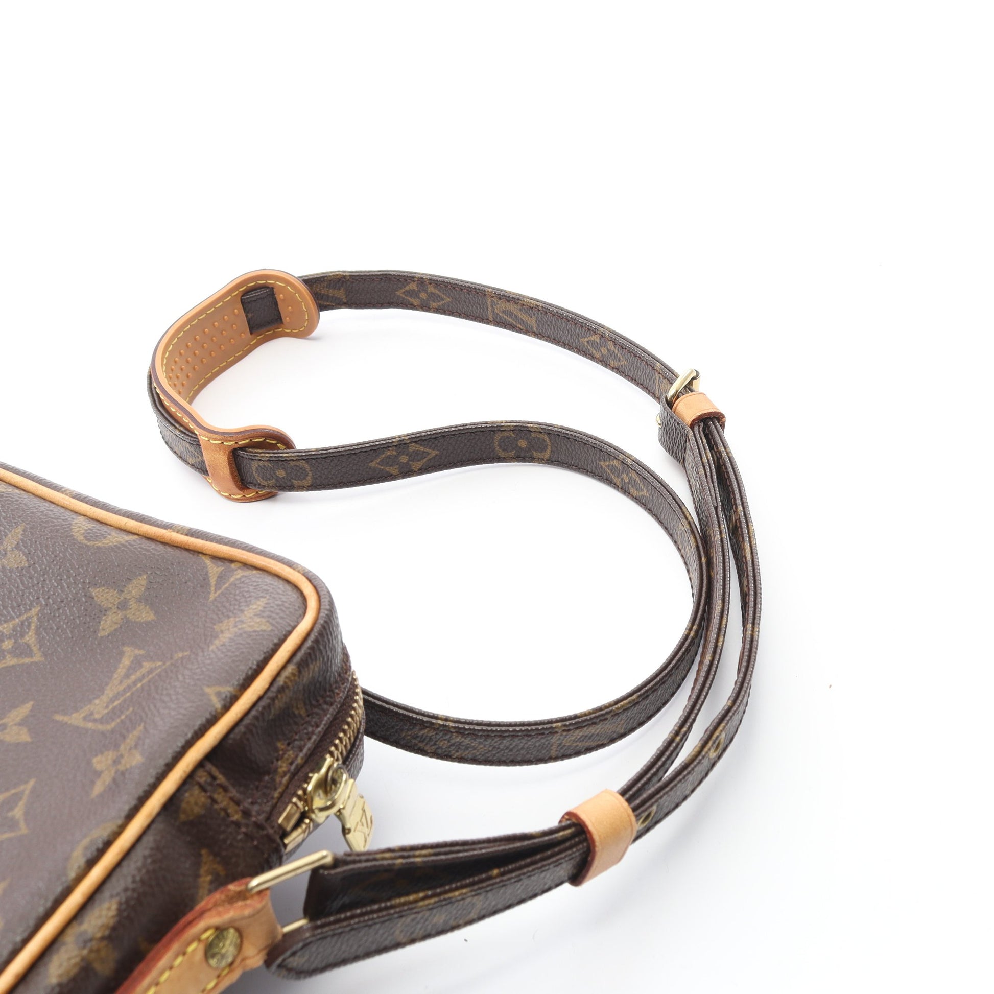 アマゾン モノグラム ショルダーバッグ PVC レザー ブラウン ルイヴィトン バッグ LOUIS VUITTON
