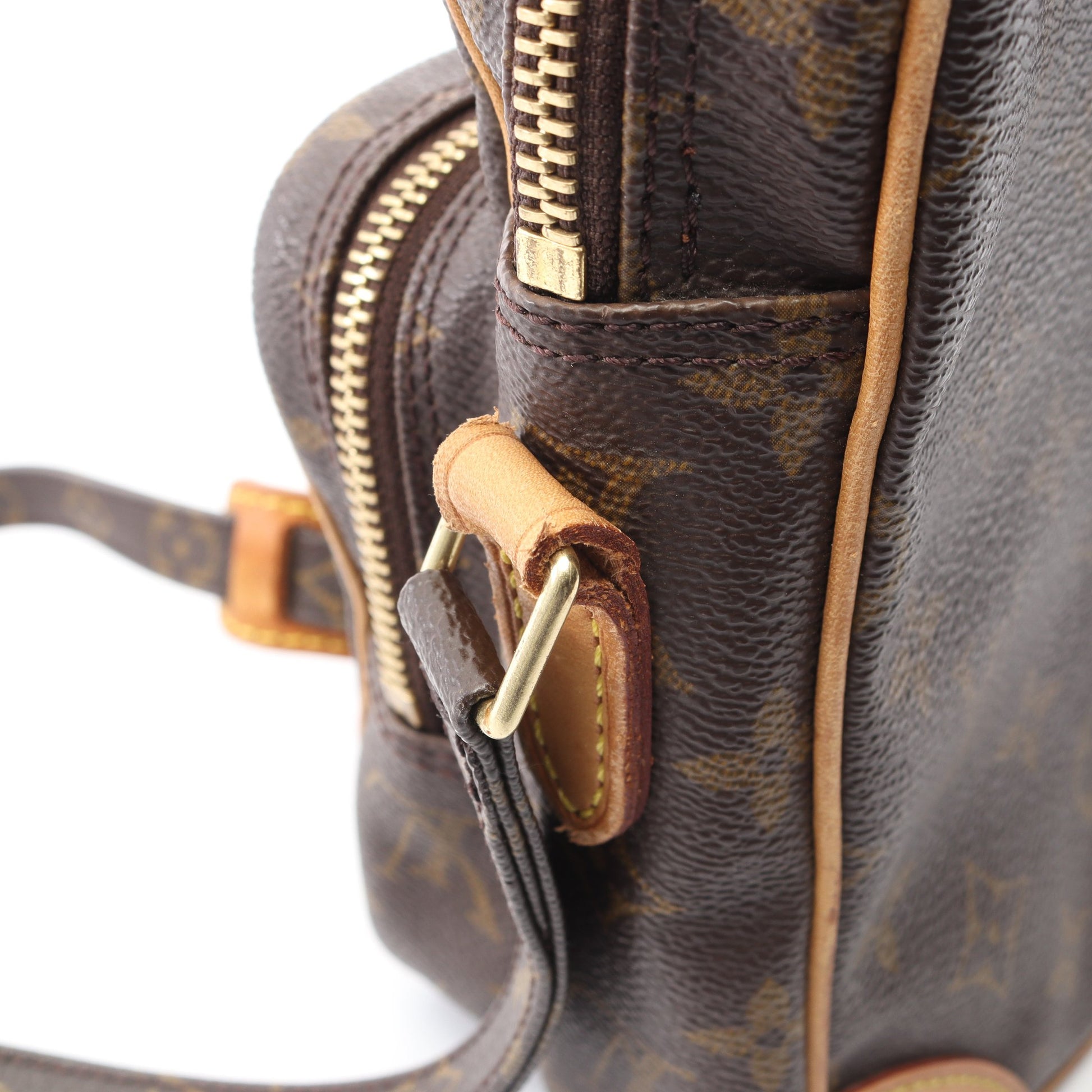 アマゾン モノグラム ショルダーバッグ PVC レザー ブラウン ルイヴィトン バッグ LOUIS VUITTON