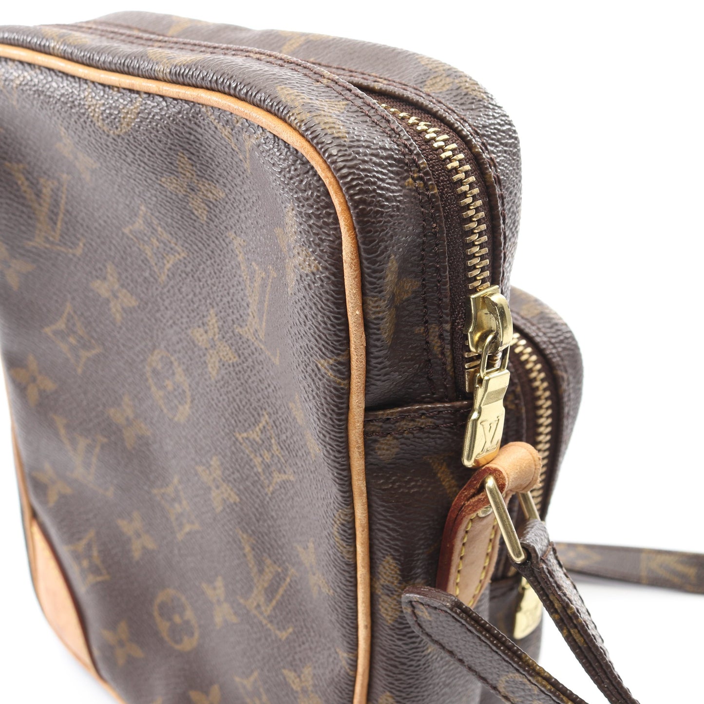 アマゾン モノグラム ショルダーバッグ PVC レザー ブラウン ルイヴィトン バッグ LOUIS VUITTON