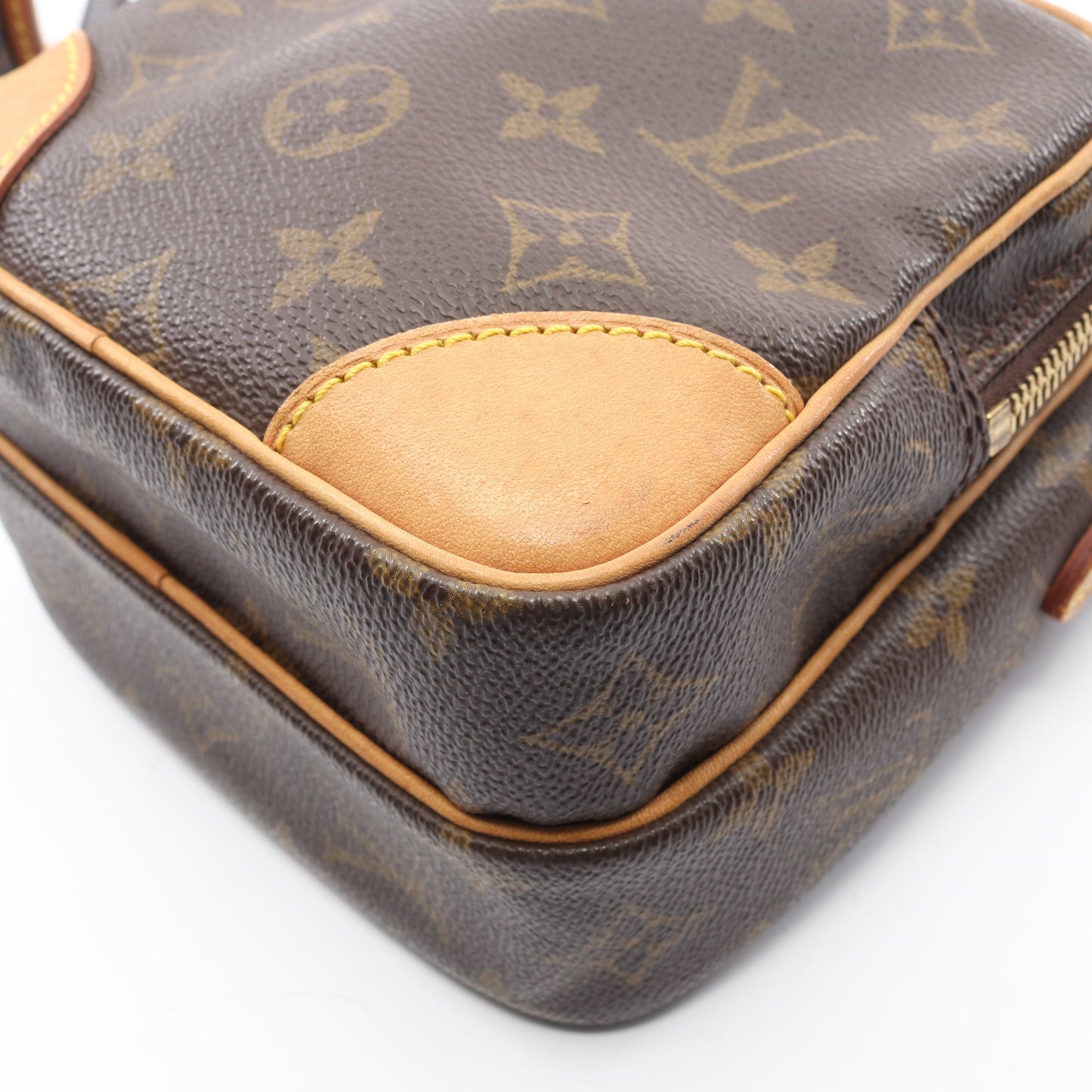 アマゾン モノグラム ショルダーバッグ PVC レザー ブラウン ルイヴィトン バッグ LOUIS VUITTON
