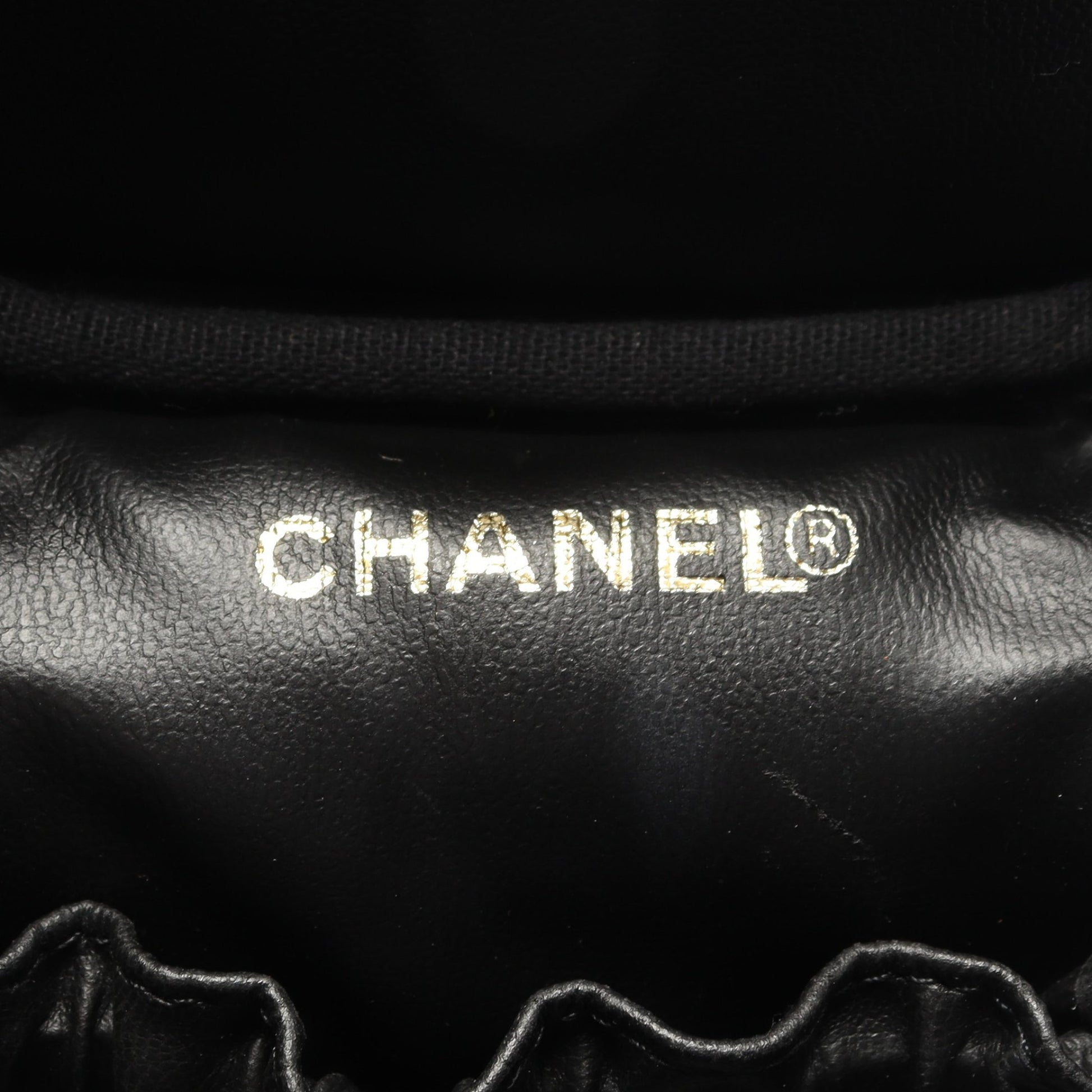 ココマーク ハンドバッグ バニティバッグ キャビアスキン ブラック ゴールド金具 シャネル バッグ CHANEL