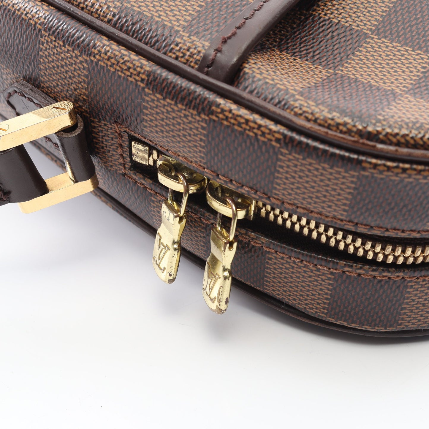 イパネマPM ダミエエベヌ ショルダーバッグ PVC レザー ブラウン ルイヴィトン バッグ LOUIS VUITTON