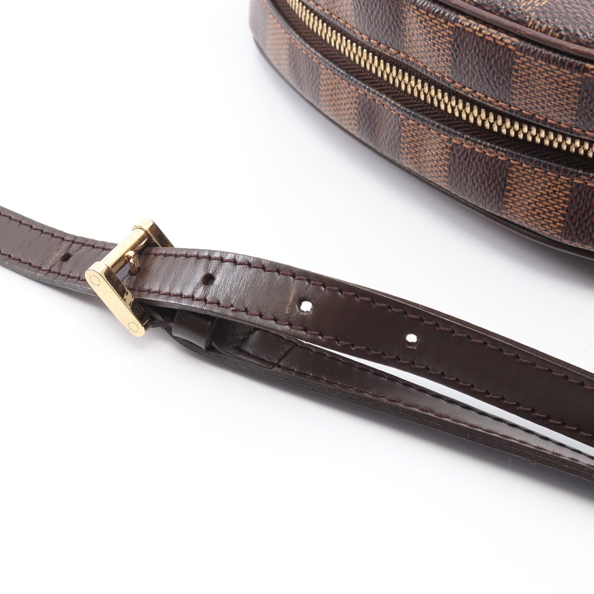 イパネマPM ダミエエベヌ ショルダーバッグ PVC レザー ブラウン ルイヴィトン バッグ LOUIS VUITTON