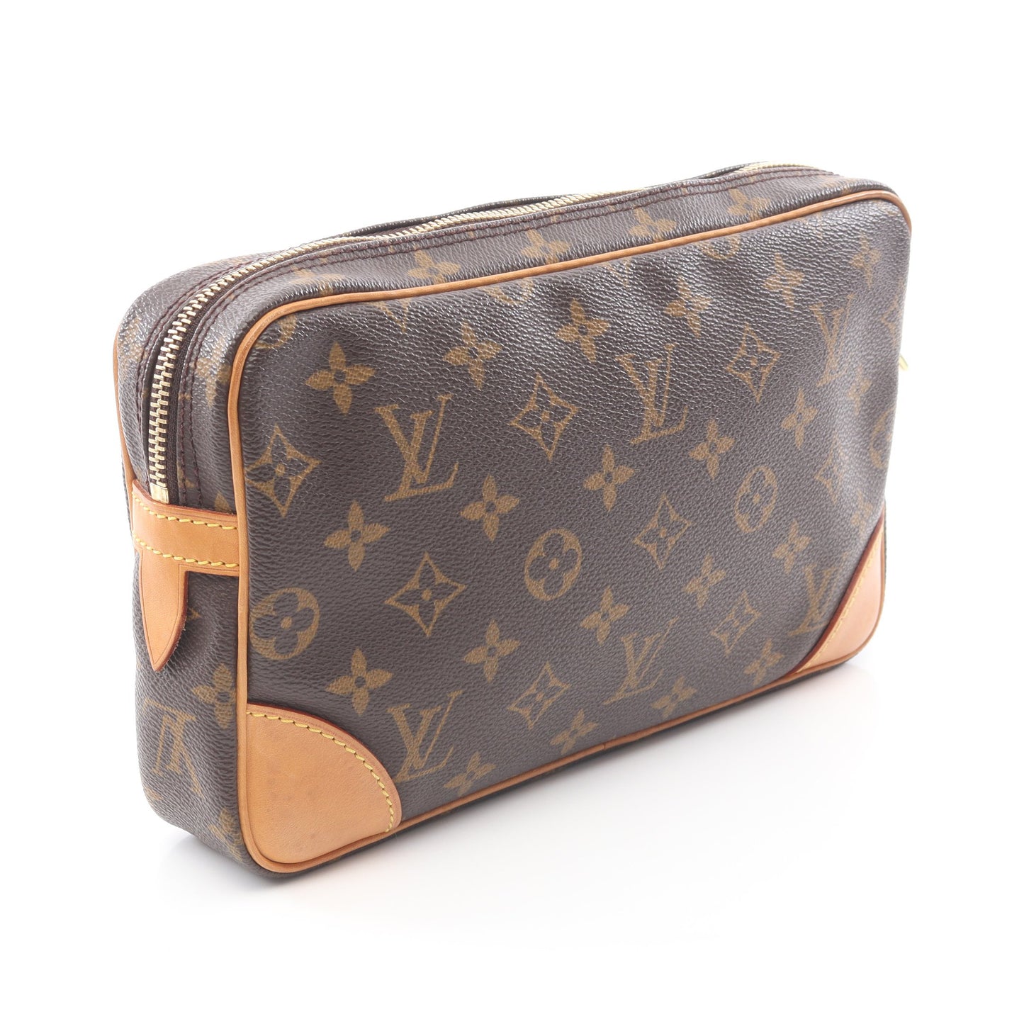 マルリードラゴンヌ モノグラム クラッチバッグ セカンドバッグ PVC レザー ブラウン ルイヴィトン バッグ LOUIS VUITTON