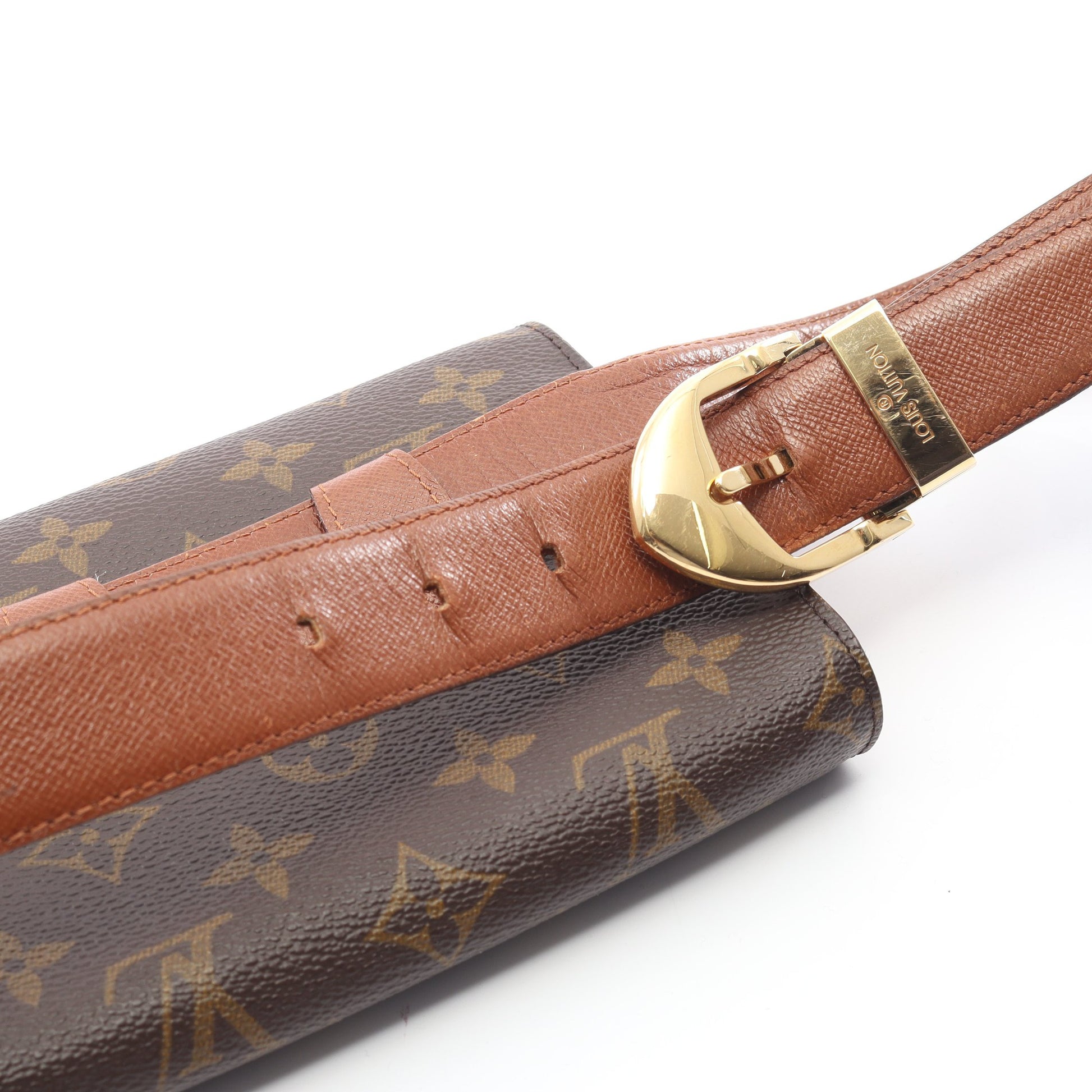 アルシュ モノグラム ボディバッグ ウエストバッグ PVC レザー ブラウン ルイヴィトン バッグ LOUIS VUITTON