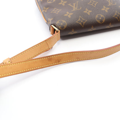 ミュゼットサルサ ショートストラップ モノグラム ショルダーバッグ PVC レザー ブラウン ルイヴィトン バッグ LOUIS VUITTON