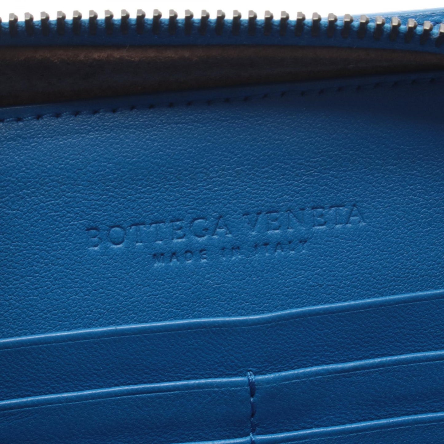 イントレチャート チェーンショルダーバッグ レザー ブルー ボッテガヴェネタ バッグ BOTTEGA VENETA