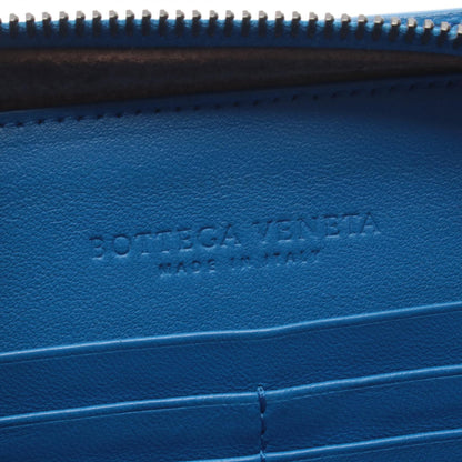 イントレチャート チェーンショルダーバッグ レザー ブルー ボッテガヴェネタ バッグ BOTTEGA VENETA