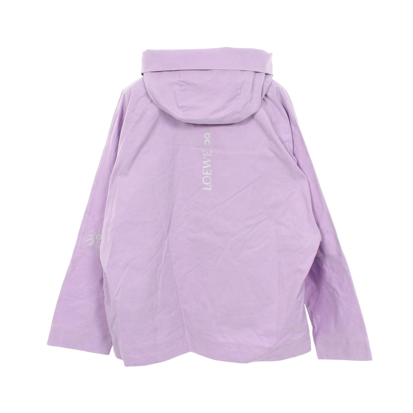 LOEWE × on Short Parka ブルゾン ジャケット コットン ライトパープル フード付き ロエベ アウター LOEWE