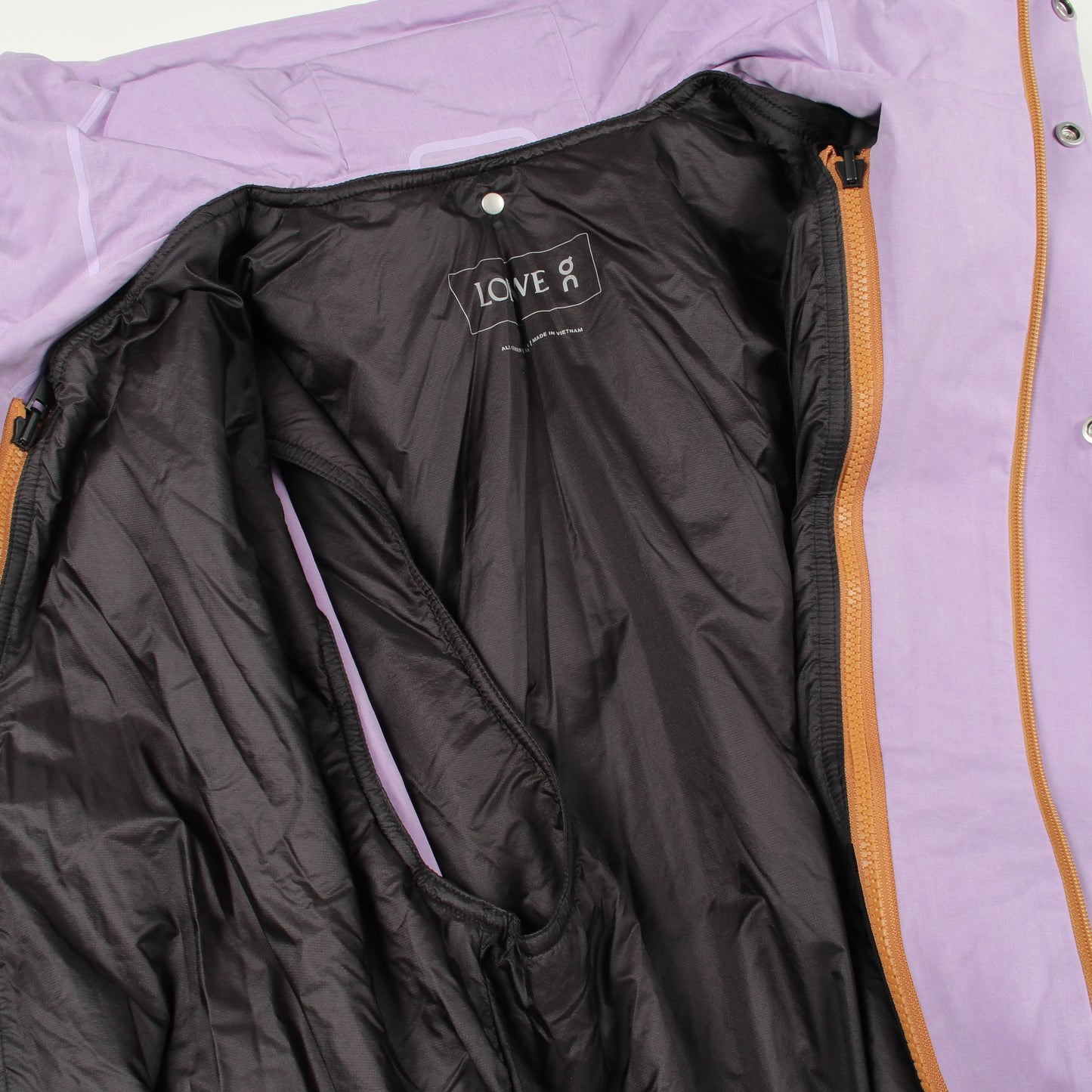 LOEWE × on Short Parka ブルゾン ジャケット コットン ライトパープル フード付き ロエベ アウター LOEWE