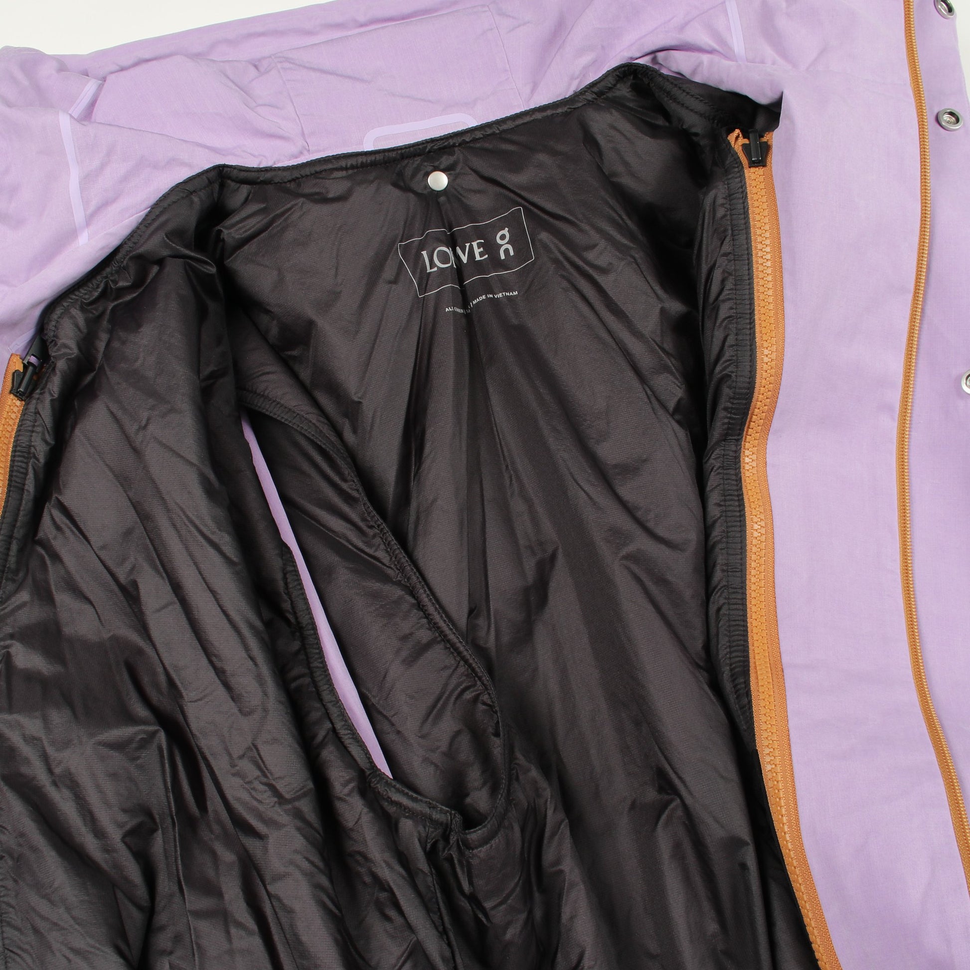LOEWE × on Short Parka ブルゾン ジャケット コットン ライトパープル フード付き ロエベ アウター LOEWE