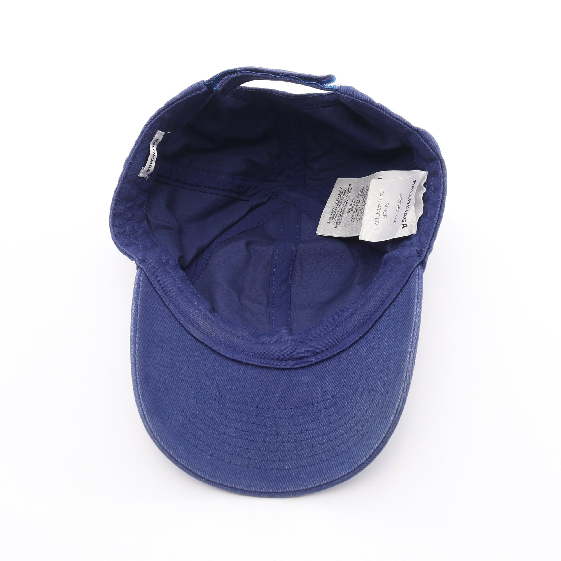 キャンペーンロゴ キャップ コットン ブルー バレンシアガ 財布・小物 BALENCIAGA