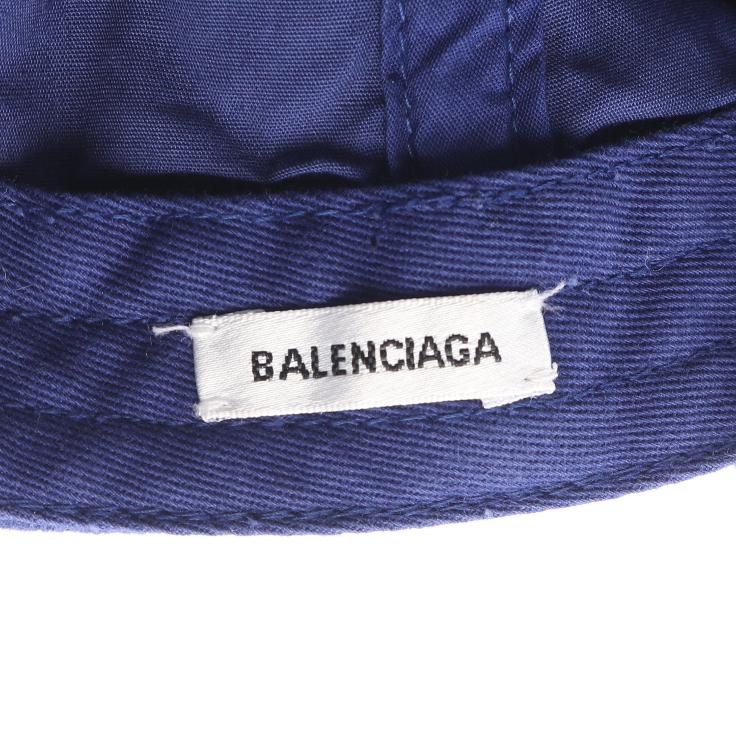 キャンペーンロゴ キャップ コットン ブルー バレンシアガ 財布・小物 BALENCIAGA