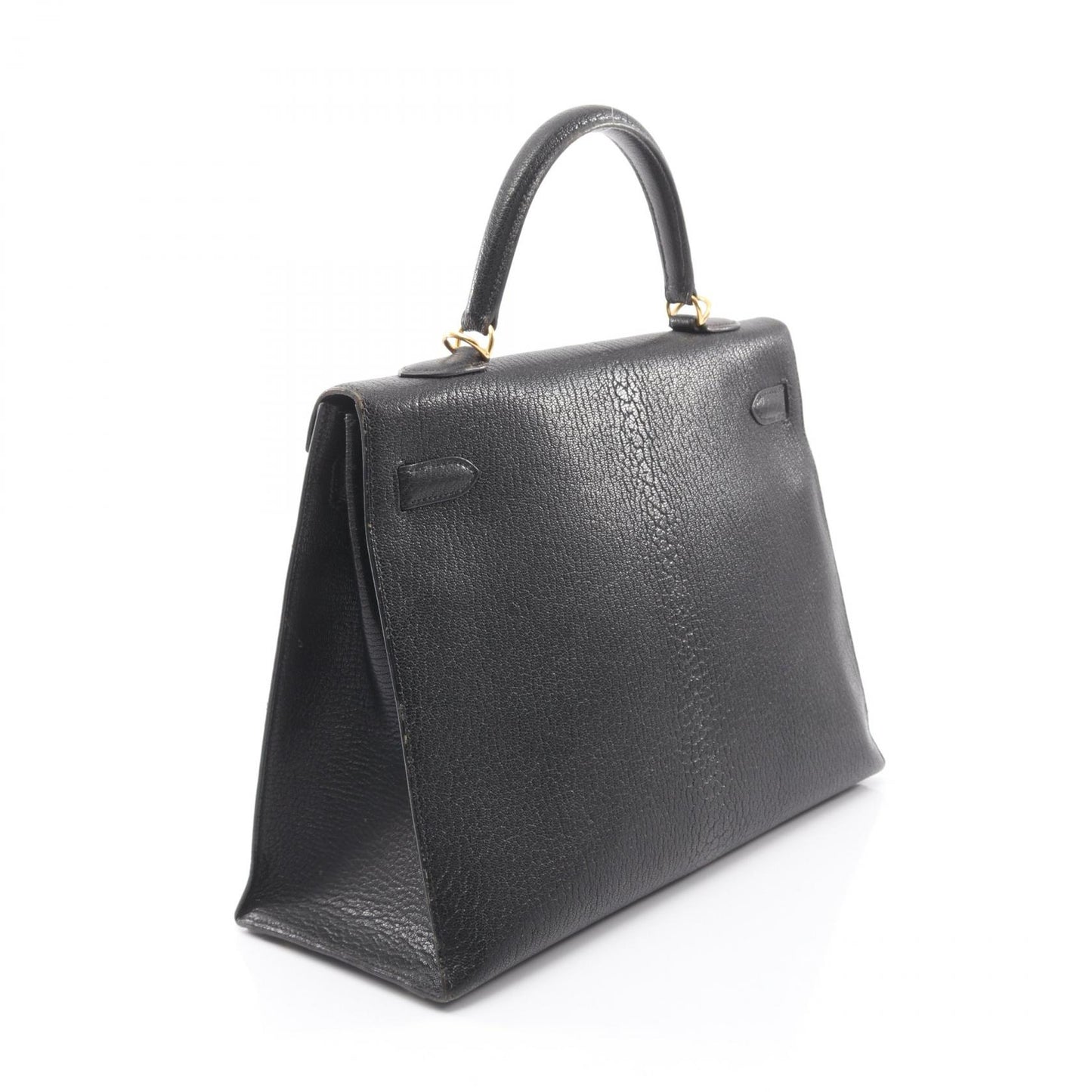 ケリー35 ハンドバッグ シェーブル ブラック ゴールド金具 □E刻印 エルメス バッグ HERMES