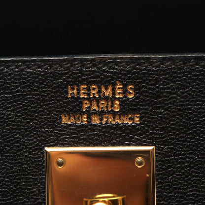 ケリー35 ハンドバッグ シェーブル ブラック ゴールド金具 □E刻印 エルメス バッグ HERMES