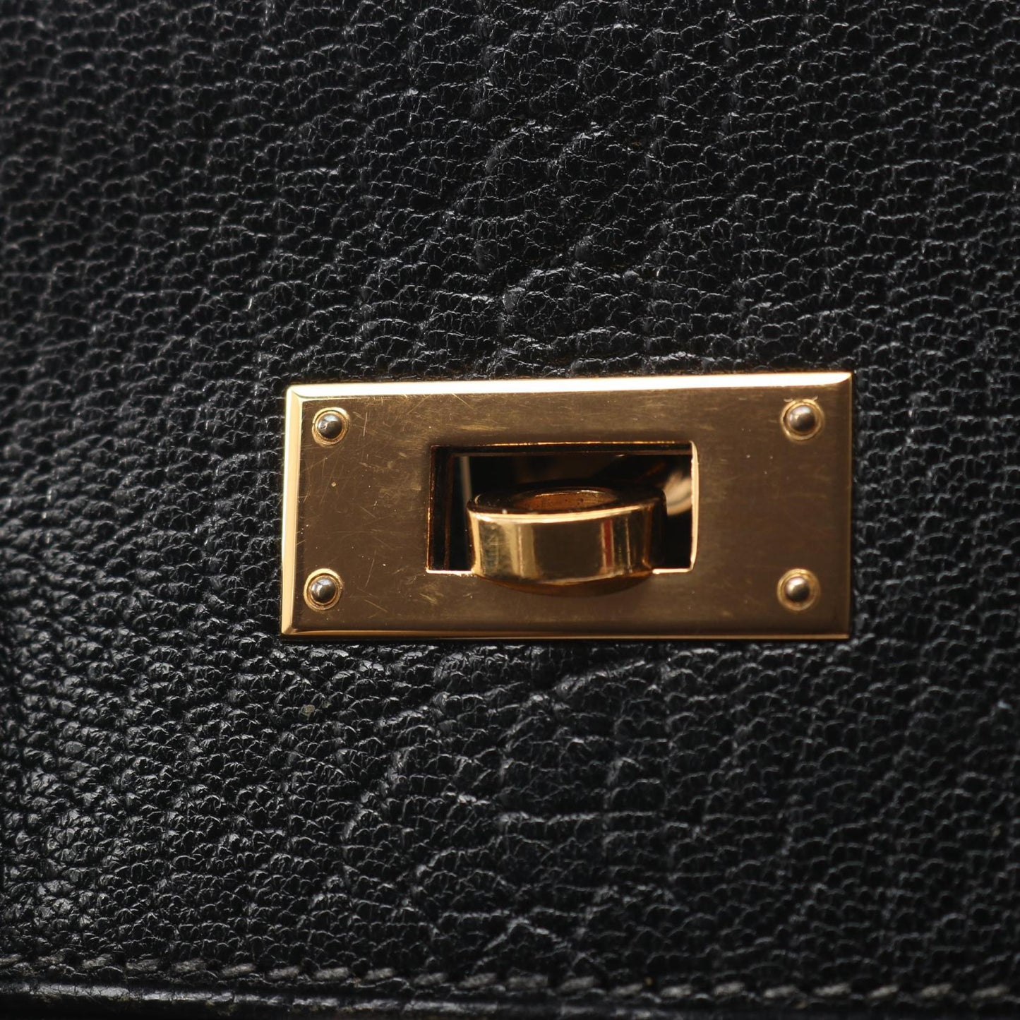 ケリー35 ハンドバッグ シェーブル ブラック ゴールド金具 □E刻印 エルメス バッグ HERMES
