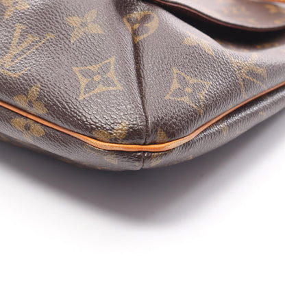 ミュゼット モノグラム ショルダーバッグ PVC レザー ブラウン ルイヴィトン バッグ LOUIS VUITTON