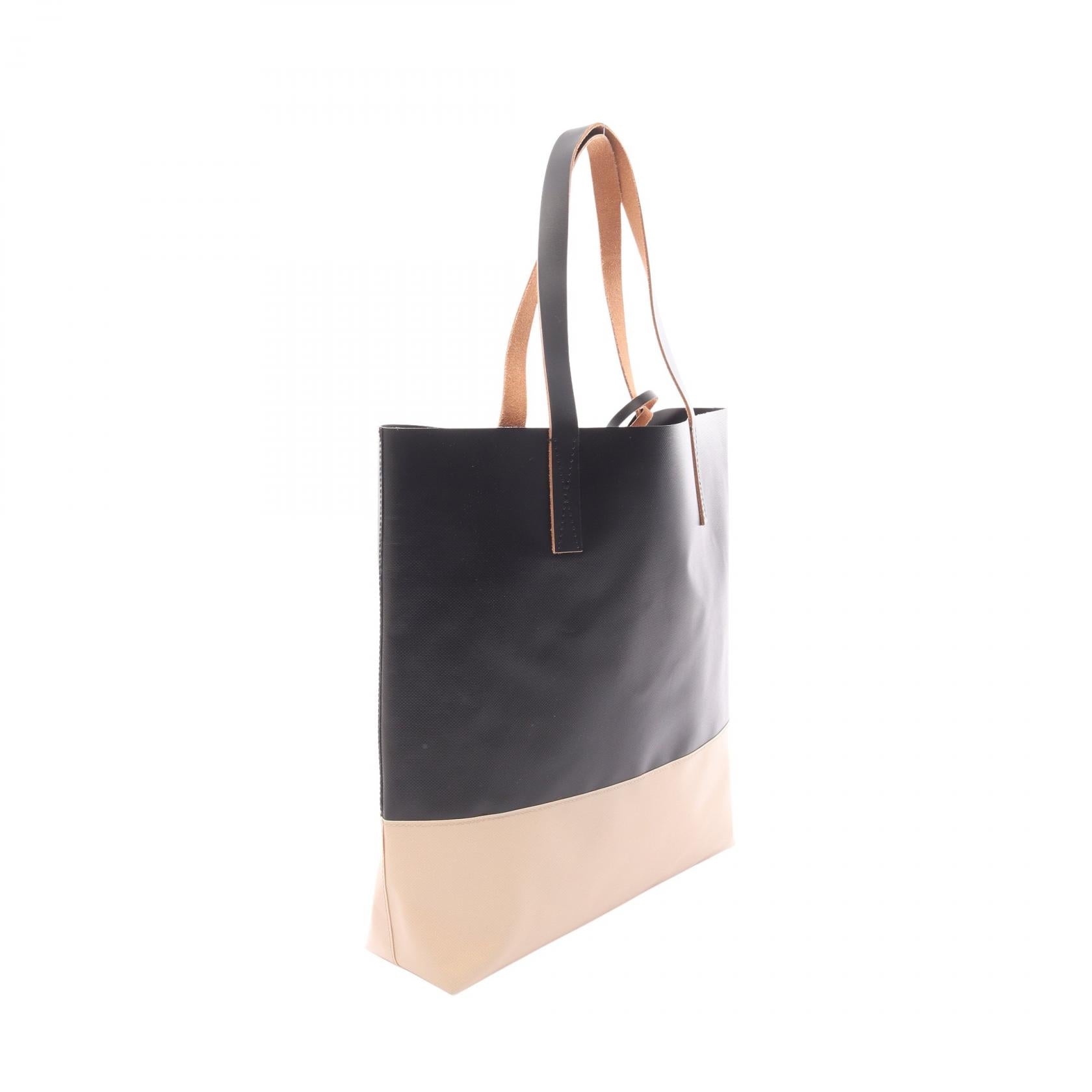 MARNI トート　トライベッカ　ブラウン/ブラック PVC TRIBECA トライベッカ ショルダーバッグ トートバッグ PVC レザー