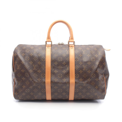 キーポル45 モノグラム ボストンバッグ PVC レザー ブラウン ルイヴィトン バッグ LOUIS VUITTON