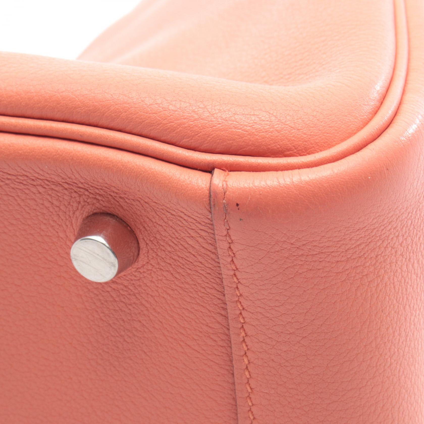 リンディ30 クレヴェット ショルダーバッグ エバーカラー コーラルオレンジ シルバー金具 X刻印 エルメス バッグ HERMES