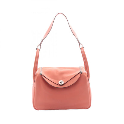 リンディ30 クレヴェット ショルダーバッグ エバーカラー コーラルオレンジ シルバー金具 X刻印 エルメス バッグ HERMES