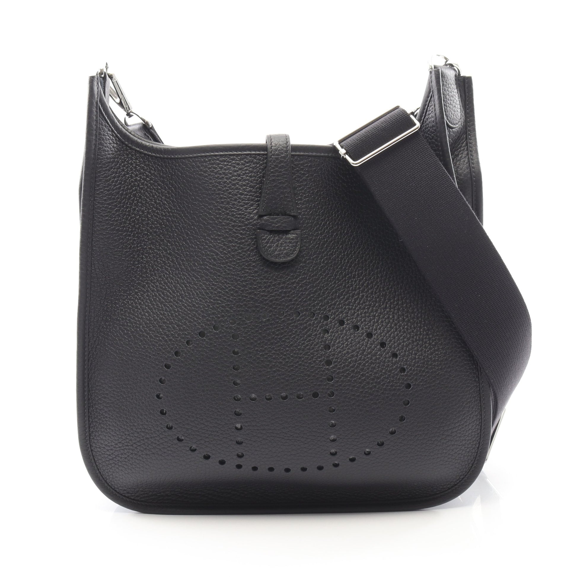 エヴリン 3 トロワ PM キャバン ショルダーバッグ トリヨンクレマンス ダークネイビー シルバー金具 K刻印 エルメス バッグ HERMES