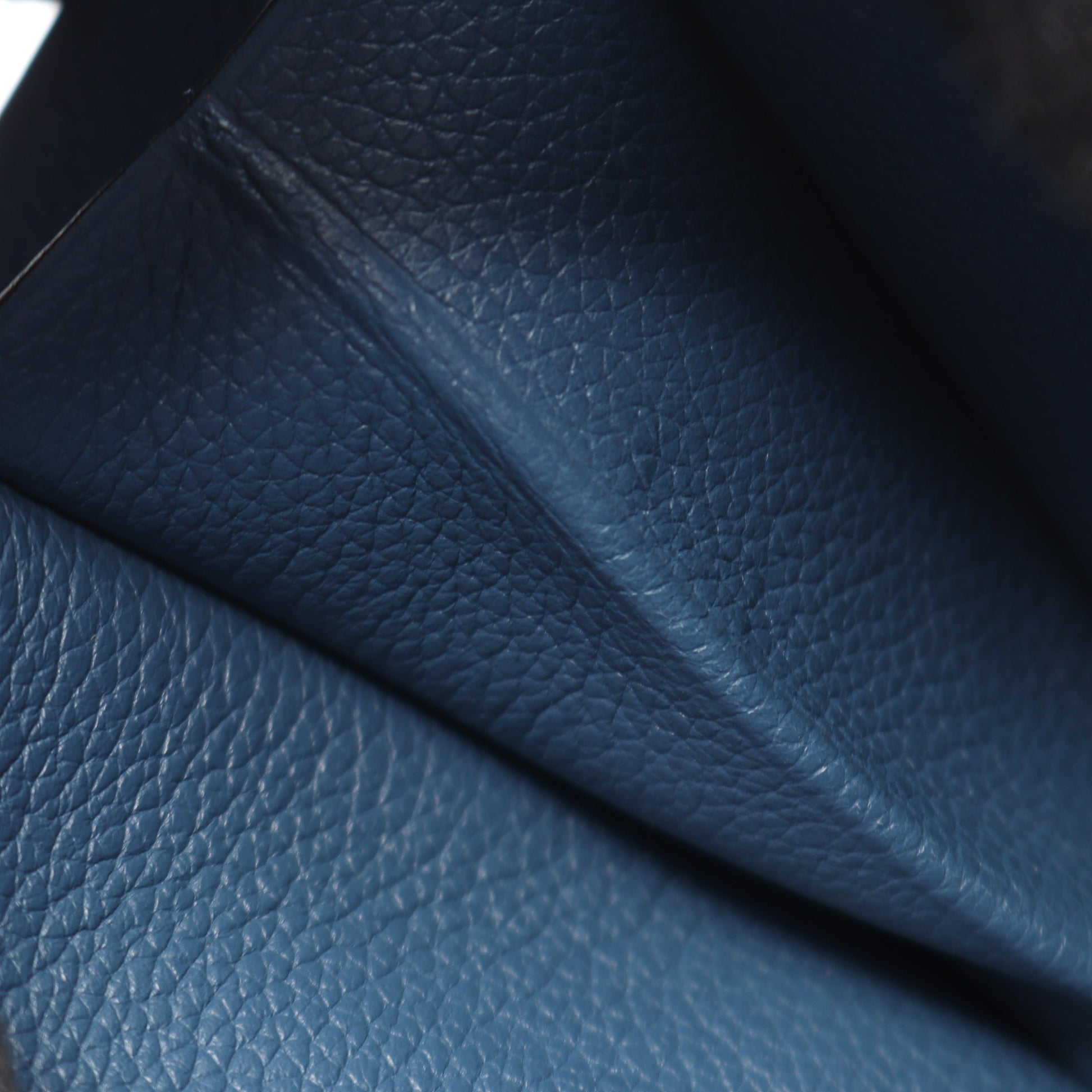 ミニ コンヴォワイユール ブルードガリス ショルダーバッグ エバーカラー ブルー シルバー金具 X刻印 エルメス バッグ HERMES