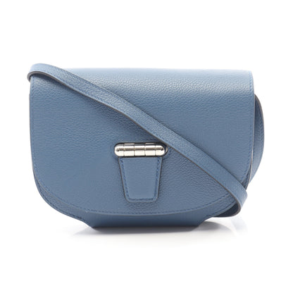 ミニ コンヴォワイユール ブルードガリス ショルダーバッグ エバーカラー ブルー シルバー金具 X刻印 エルメス バッグ HERMES
