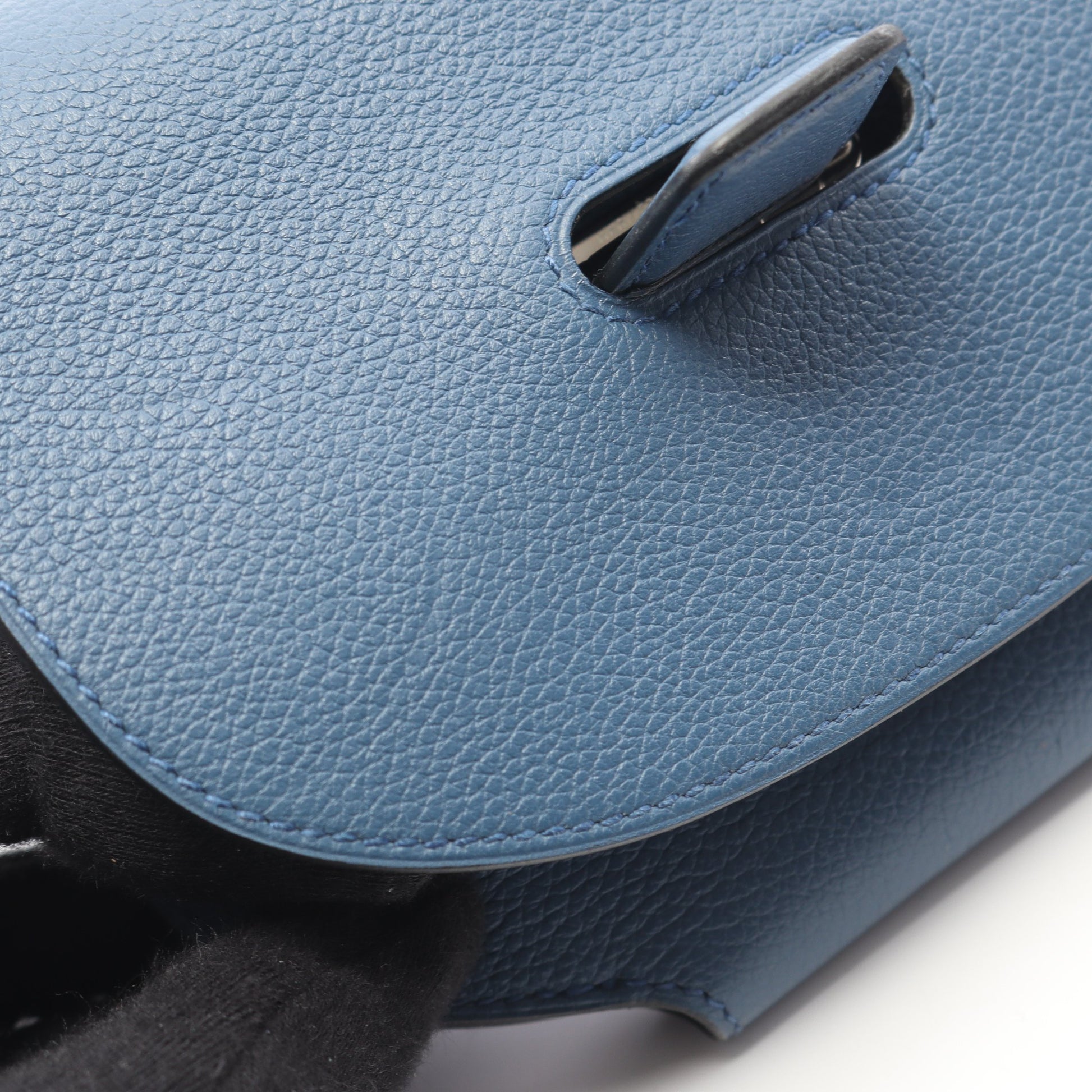 ミニ コンヴォワイユール ブルードガリス ショルダーバッグ エバーカラー ブルー シルバー金具 X刻印 エルメス バッグ HERMES