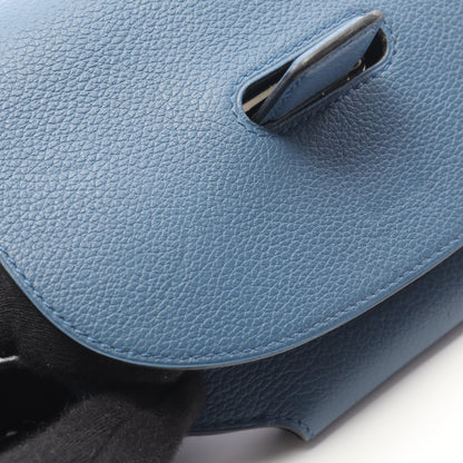ミニ コンヴォワイユール ブルードガリス ショルダーバッグ エバーカラー ブルー シルバー金具 X刻印 エルメス バッグ HERMES