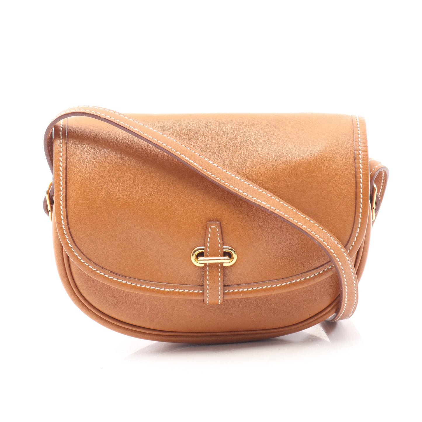 バルドゴルフ ミニ ゴールド ショルダーバッグ ヴォーガリバー ライトブラウン ゴールド金具 エルメス バッグ HERMES