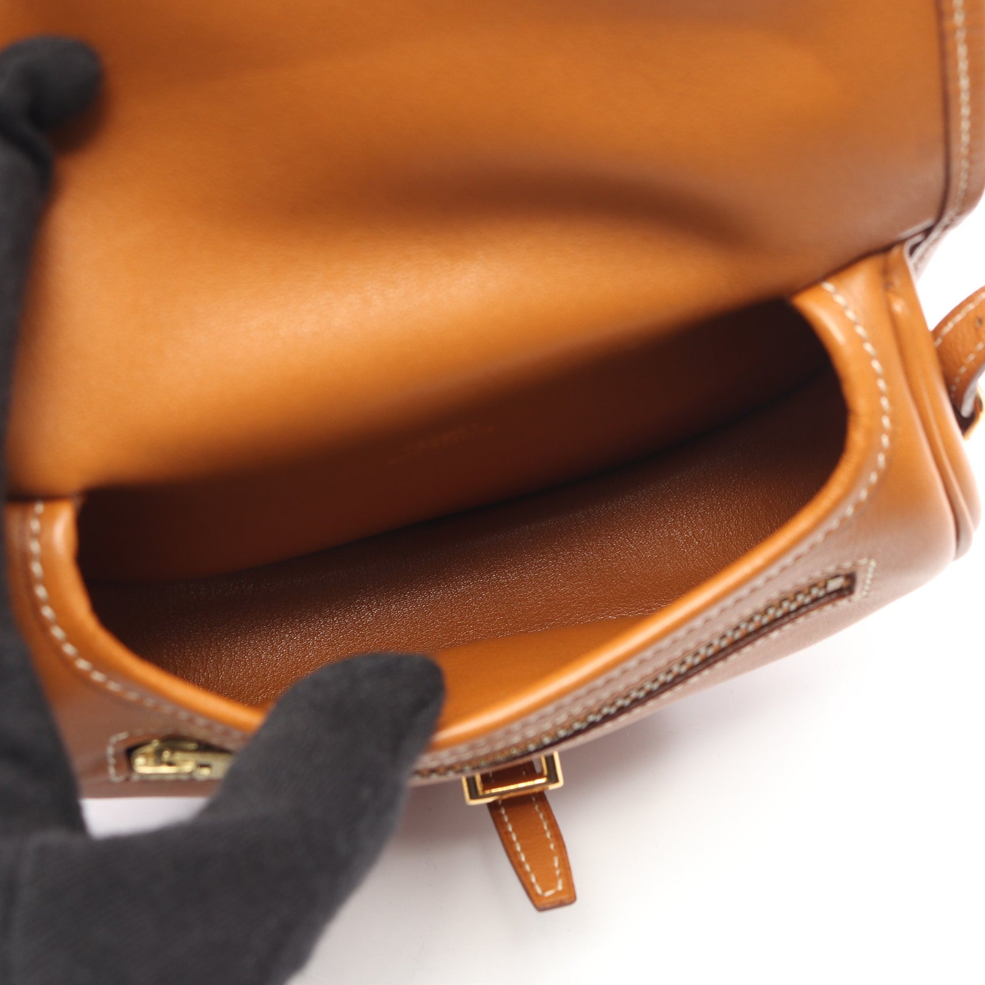 バルドゴルフ ミニ ゴールド ショルダーバッグ ヴォーガリバー ライトブラウン ゴールド金具 エルメス バッグ HERMES