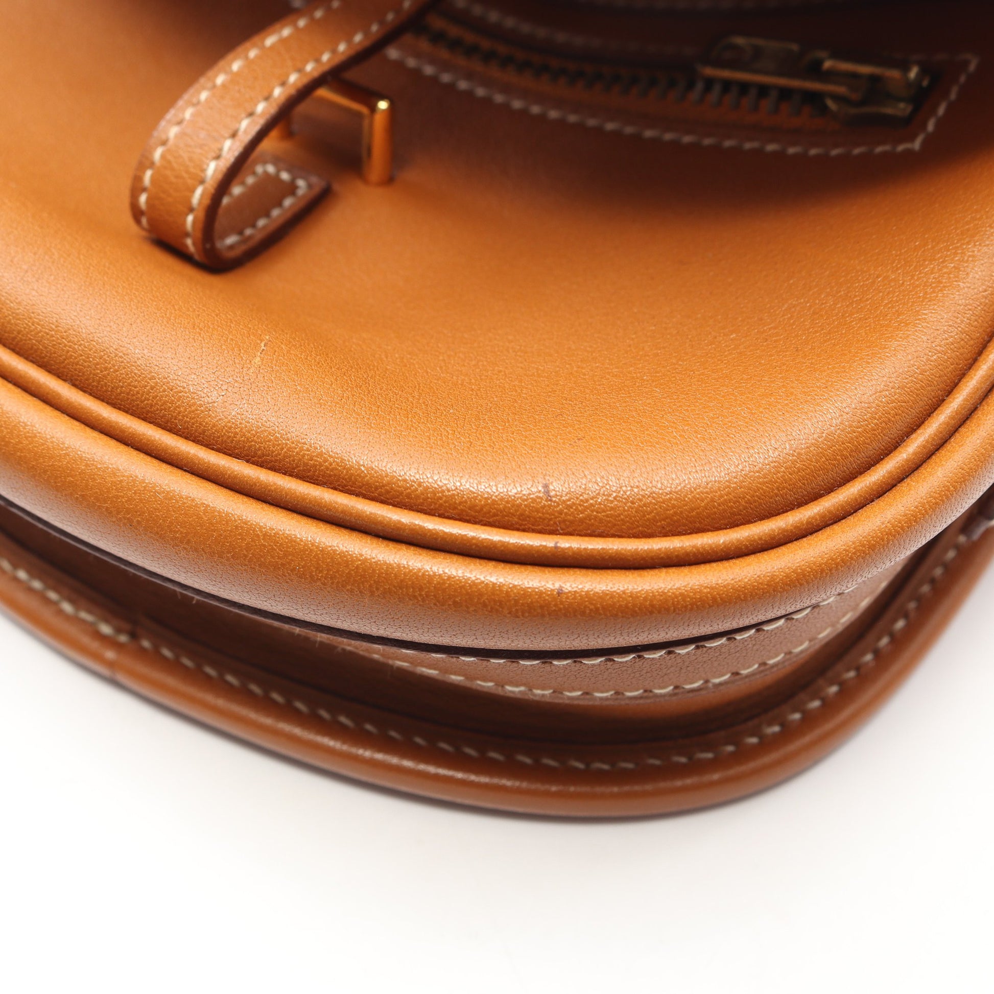 バルドゴルフ ミニ ゴールド ショルダーバッグ ヴォーガリバー ライトブラウン ゴールド金具 エルメス バッグ HERMES