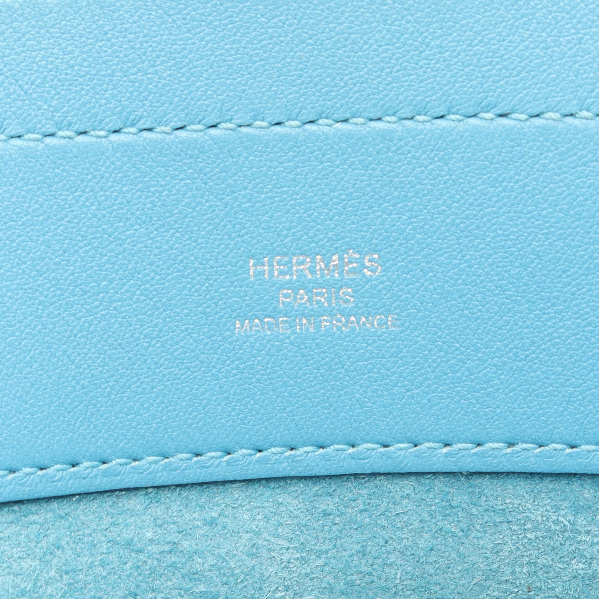 アリーヌ ミニ ブルーデュノール ショルダーバッグ ヴォースイフト ライトブルー シルバー金具 D刻印 エルメス バッグ HERMES