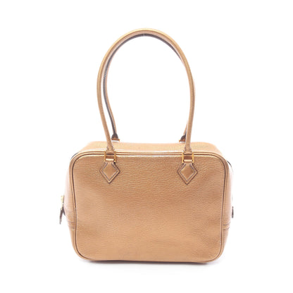 ミニプリュム20 メタリックブロンズ ハンドバッグ シェーブル ブロンズ ゴールド金具 □I刻印 エルメス バッグ HERMES