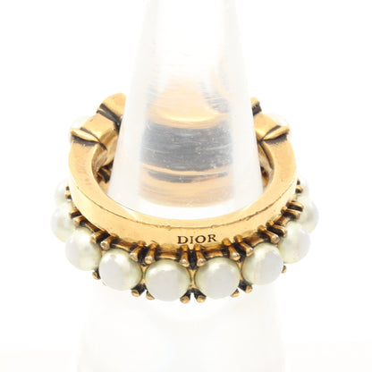 J'ADIOR 2点セット リング 指輪 GP フェイクパール ゴールド オフホワイト ディオール アクセサリー DIOR