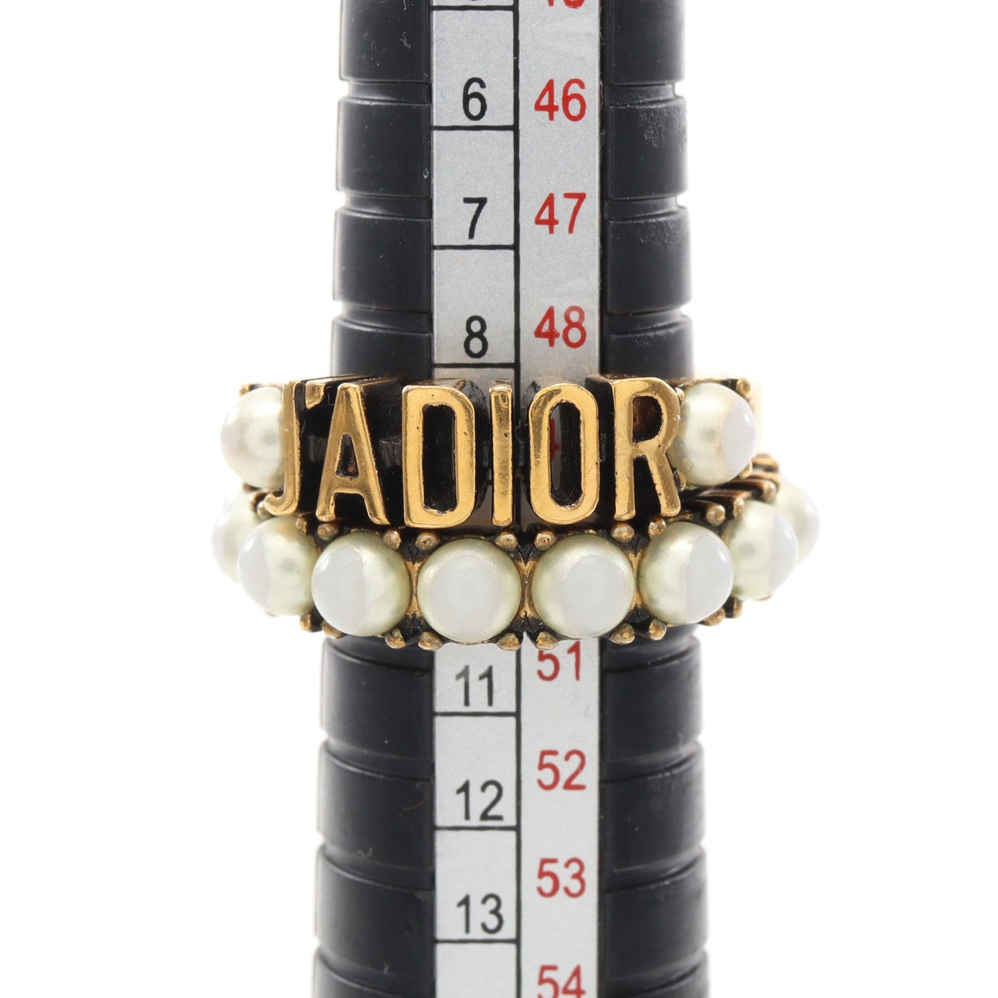 J'ADIOR 2点セット リング 指輪 GP フェイクパール ゴールド オフホワイト ディオール アクセサリー DIOR