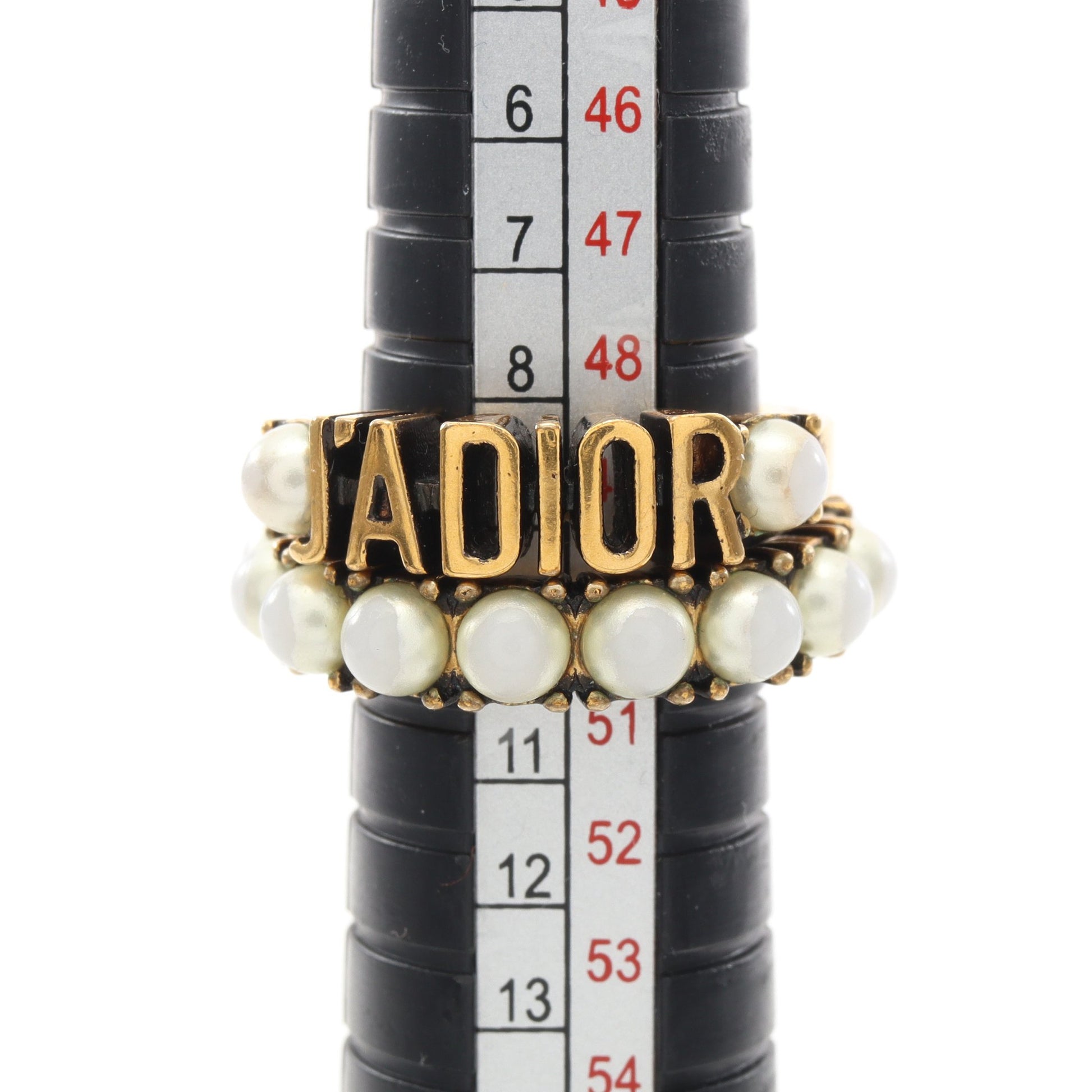 J'ADIOR 2点セット リング 指輪 GP フェイクパール ゴールド オフホワイト ディオール アクセサリー DIOR