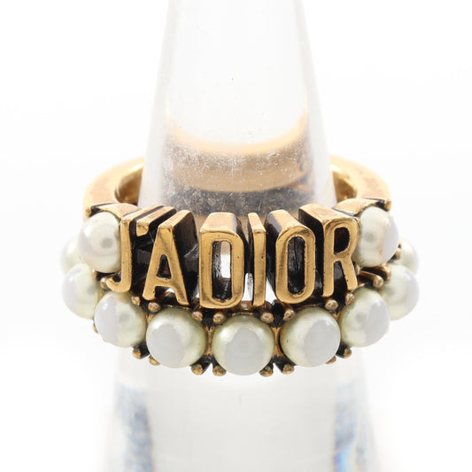 J'ADIOR 2点セット リング 指輪 GP フェイクパール ゴールド オフホワイト ディオール アクセサリー DIOR