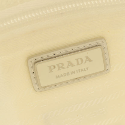 Re-Nylon ボディバッグ ナイロン レザー ホワイト プラダ バッグ PRADA