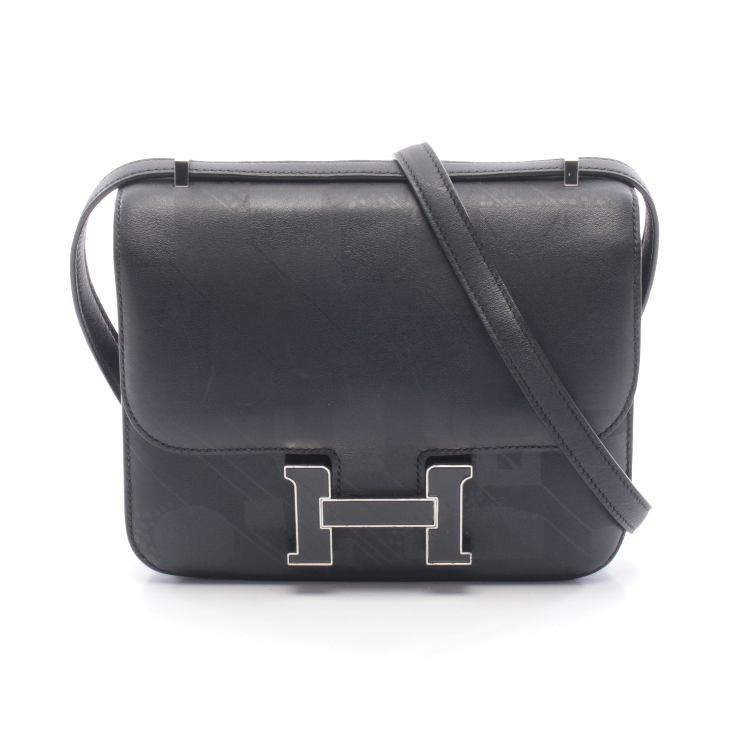 コンスタンス3 ミニ インプリメ ショルダーバッグ ソンブレロ ブラック シルバー金具 A刻印 エルメス バッグ HERMES