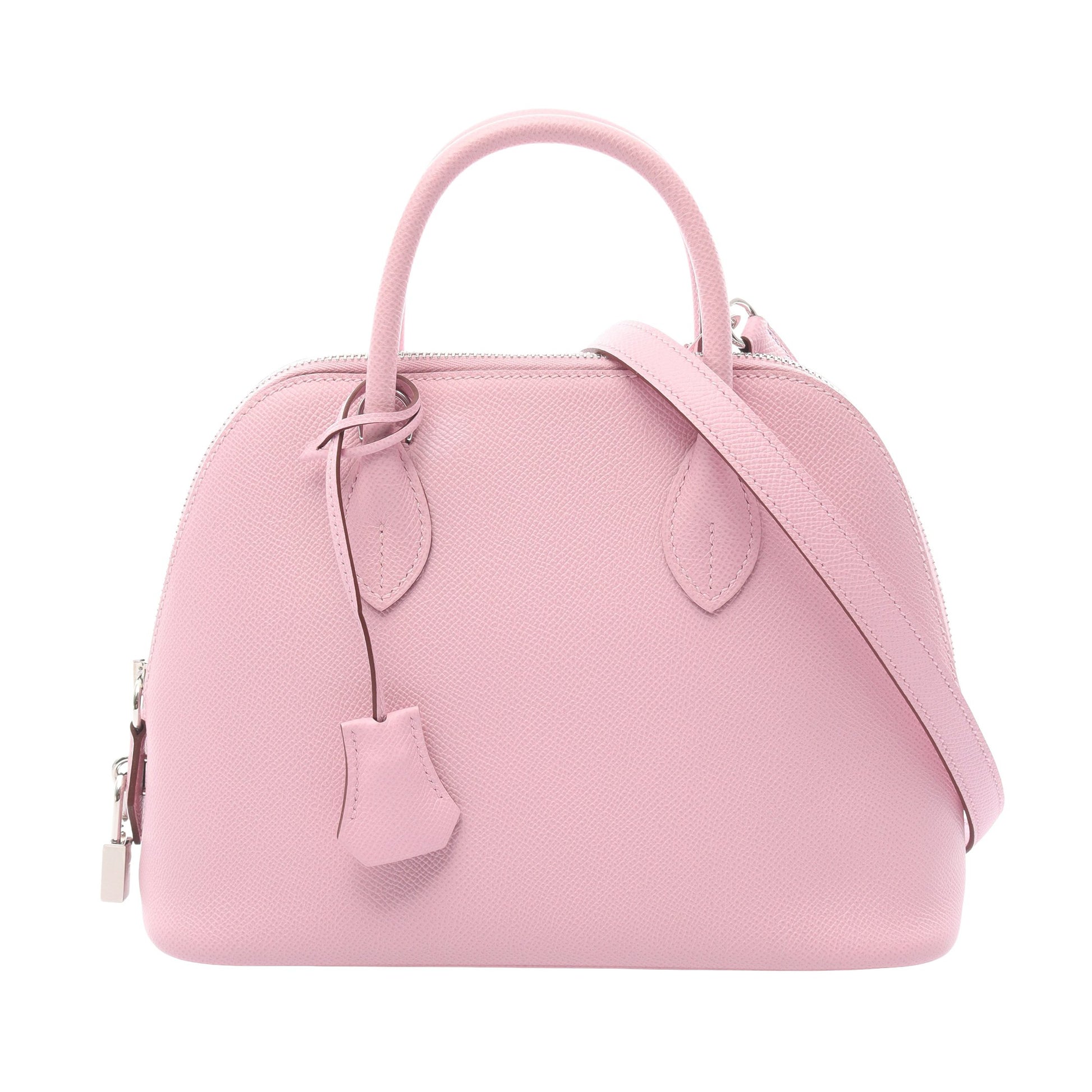ボリード1923 25 ハンドバッグ ヴォーエプソン ピンク シルバー金具 2WAY U刻印 エルメス バッグ HERMES