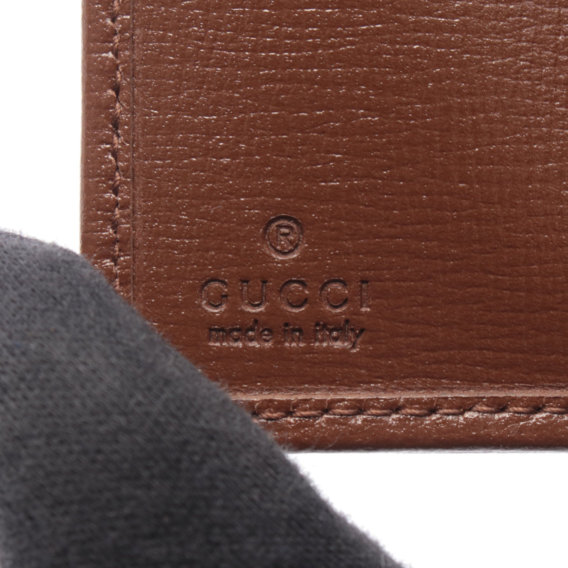 GUCCI × BALENCIAGA ハッカープロジェクト 三つ折り財布 キャンバス レザー ベージュ ブラウン グッチ 財布・小物 GUCCI