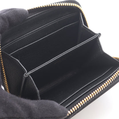VITELLO MOVE ラウンドファスナー コインケース サフィアーノレザー ブラック プラダ 財布・小物 PRADA