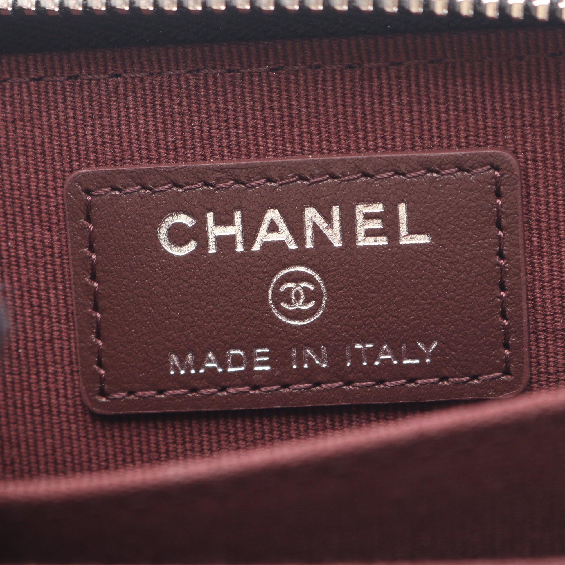 クラシック ジップ コインパース マトラッセ コインケース キャビアスキン ブラック シルバー金具 シャネル 財布・小物 CHANEL