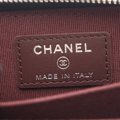 クラシック ジップ コインパース マトラッセ コインケース キャビアスキン ブラック シルバー金具 シャネル 財布・小物 CHANEL