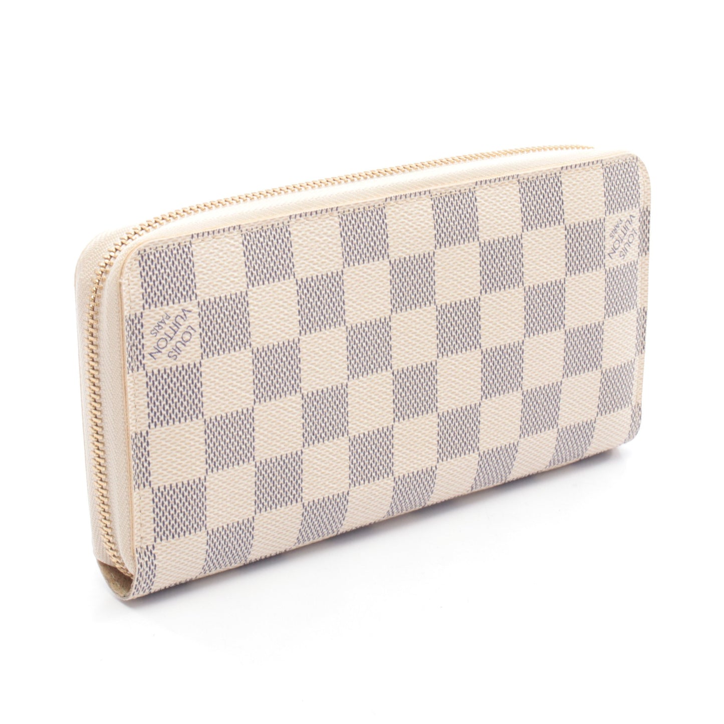 ジッピーウォレット ダミエアズール ラウンドファスナー長財布 PVC ホワイト ルイヴィトン 財布・小物 LOUIS VUITTON